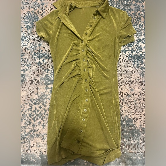 Button Down Shirt Dress - Picture 2 of 2